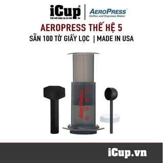 (Giá sập sàn) Aeropress pha cà phê - Bản mới kèm 100 tờ giấy