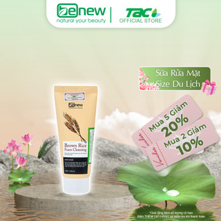 Sữa Rửa Mặt Cao Cấp  Gạo Benew Brown Rice Size Du Lịch TAC 100ml