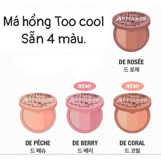 (có màu MỚI Berry) Phấn má hồng 3 màu #Too_cool_for_school art class by rodin blusher các loại