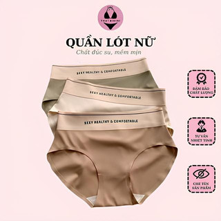 Set 5 Quần Lót Nữ Đúc Su Cạp Cao Chữ Sexy Healthy Thể Thao Q0203