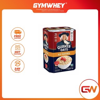 Quaker old fashion 4.6kg yến mạch nguyên hạt cán mỏng quaker oats