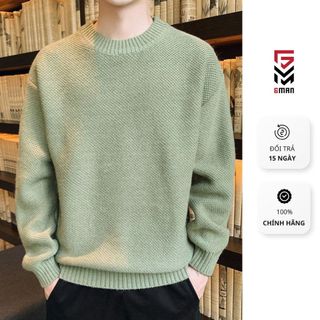 Áo len cổ nam 3 phân GMAN, chất dày dặn kiểu dáng trẻ trung, phong cách ấn tượng