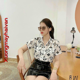 HV - Áo sơ mi lụa hình tay cộc nhiều mẫu