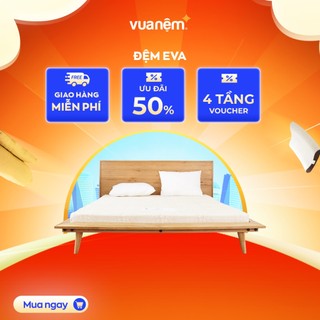 Nệm foam Goodnight Eva 10cm tại Vua Nệm - Gấp gọn tiện lợi, cải thiện tốt tình trạng đau thắt lưng, đĩa đệm và cột sống