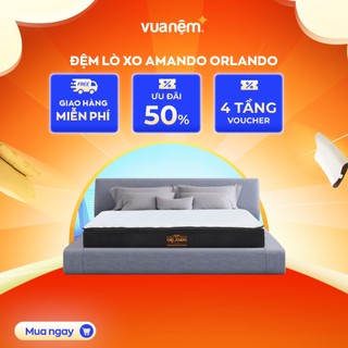Nệm lò xo Amando Orlando mút chịu lực cao kháng khuẩn tốt bảo hành bởi Vua Nệm