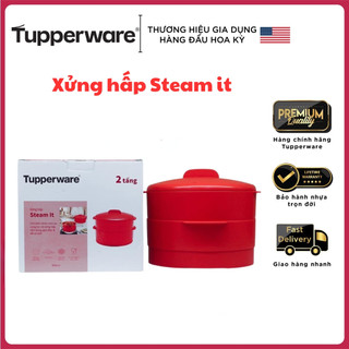Xửng hấp 1-2-3 tầng Tupperware, Xửng hấp 2 Tầng Steam It. Xửng hấp chính hãng, Nhựa nguyên sinh bảo hành trọn đời