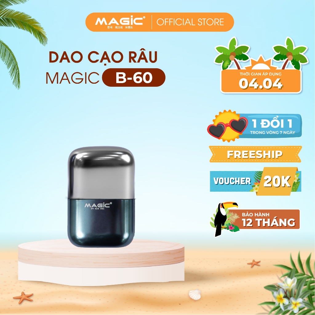 Máy cạo râu Magic B-60, bảo hành 12 tháng