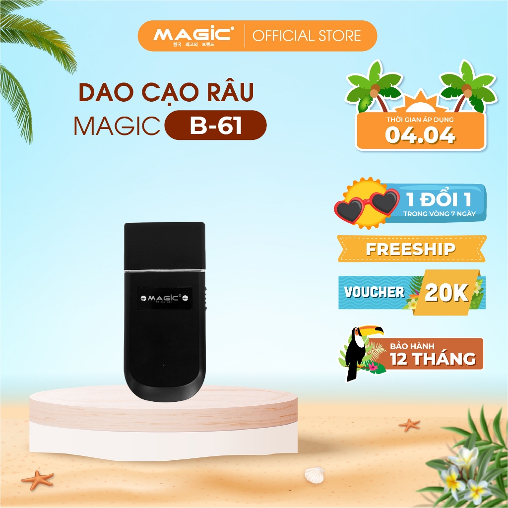 Máy cạo râu Magic B-61, bảo hành 12 tháng