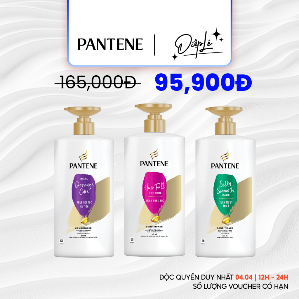 [Chỉ còn 103K sau áp Voucher] Dầu xả Pantene chai 650ML