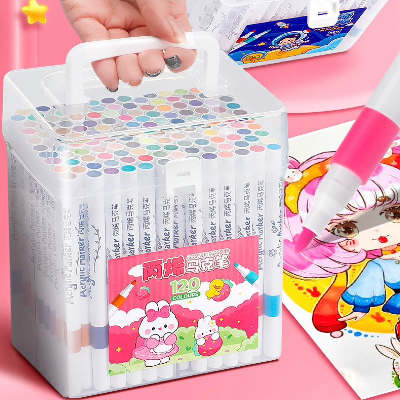 [ DaVinci ] Bút màu acrylic marker gốc nước 36/48/60/80 màu
