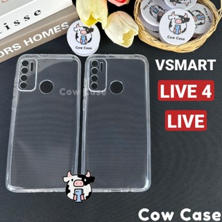 Ốp lưng Vsmart Live 4, Live bảo vệ camera silicon dẻo trong Cowcase | Vỏ lưng điện thoại Vinsmart