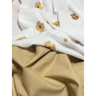vải boi thêu hoa và linen bột