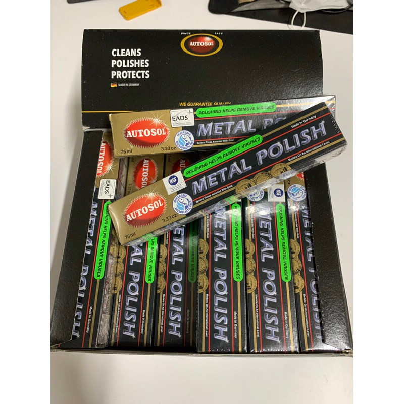 [1hộp 24 tuýp] Kem đánh bóng kim loại AUTOSOL ( nhập khẩu Đức ) 75ml chính hãng