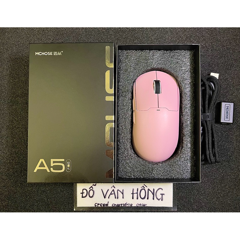 (CHÍNH HÃNG) Chuột Gaming không dây siêu nhẹ MCHOSE A5, A5 Pro, A5 Pro Max, A5 ultra (Creed2)