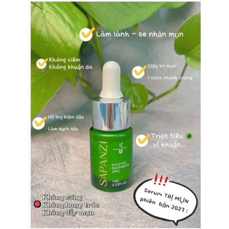 Serum Chăm Sóc Da Mụn Mờ Thâm LURCINN SAPANZI Prevent Acne 10ml