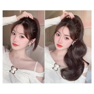 Tóc giả nữ ☘️ tóc giả ngoạm xoăn đuôi 48cm