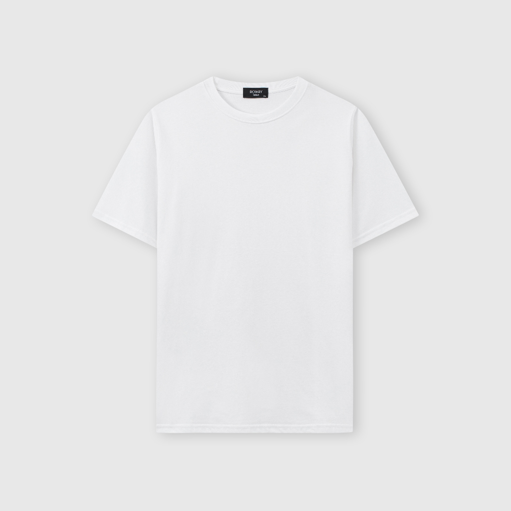 Áo thun nam ROWAY vải Cotton thoáng mát, thấm hút, phông trơn | BigBuy360 - bigbuy360.vn