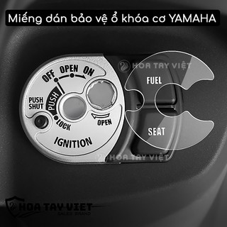 Miếng dán Cường lực Ổ khóa Yamaha cơ chống trầy xước - bay màu ổ khóa cơ yamaha