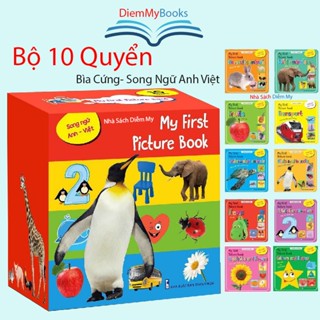Sách- Bộ 10 Quyển My First Picture Book Thư Viện Hình Ảnh Đầu Tiên Sách Thiếu Nhi Song Ngữ Anh VIệt Cho Bé Từ 0-6 Tuôi