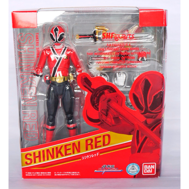 Mô hình SHF Shinken Red Samurai Sentai Shinkenger Super Sentai chính hãng Bandai