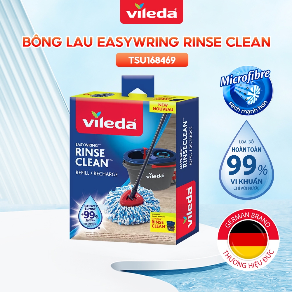 Bông lau thay thế cây lau nhà Vileda Easywring Rinse Clean – TSU168469