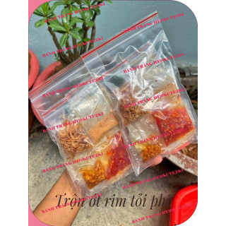 Bánh tráng trộn hành phi ớt rim tỏi phi