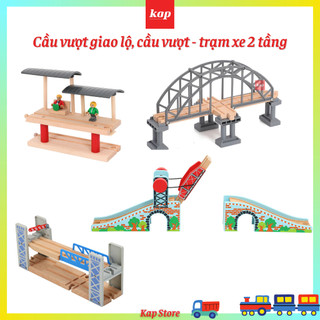 Cầu vượt 2 tầng - Chi tiết mở rộng đường ray xe lửa gỗ
