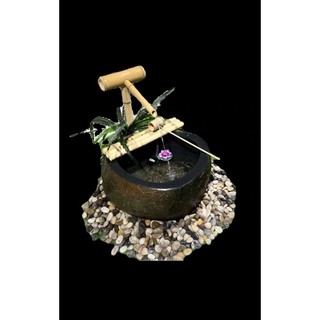 Thác nước phong thủy bằng tre-015