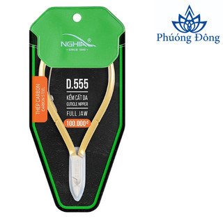 (Tặng dũa móng cao cấp) Kềm cắt da thép chuyên dụng D.555 Kềm Nghĩa (D-555, D555)