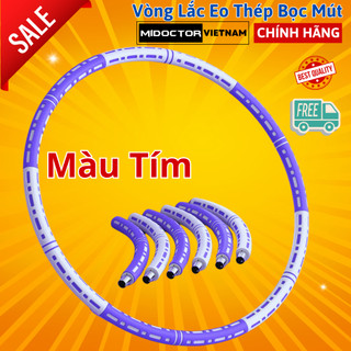 Vòng lắc eo hợp kim chống gỉ bọc xốp êm ái giảm mỡ bụng hiệu quả - Hàng chính hãng miDoctor