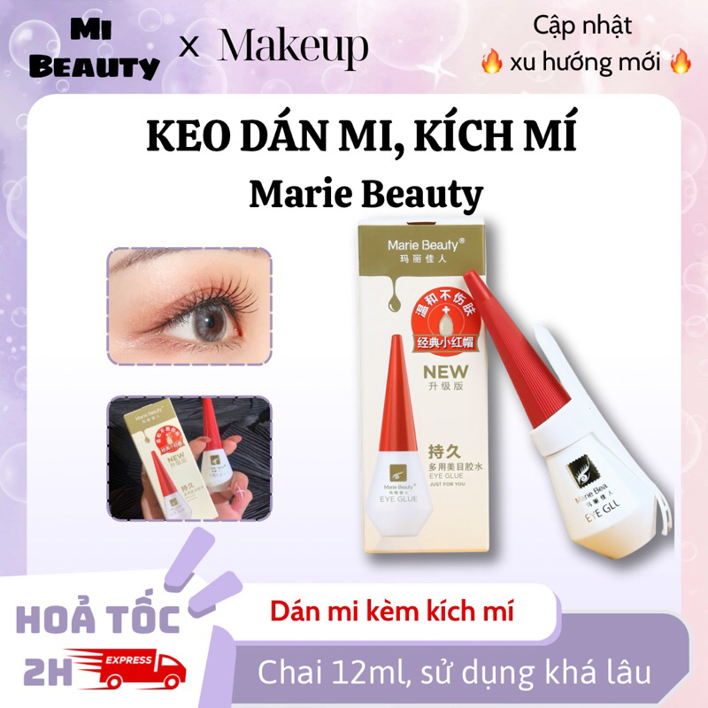 Keo Dán Mi, Kích Mí 2in1 Marie Beauty Không Gây Kích Ứng Da