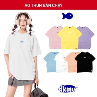 Áo thun nữ form rộng basic DKMV nhiều màu pastel đáng yêu chất thun cotton thoáng mát Rubber Tag Tee | K09-T1