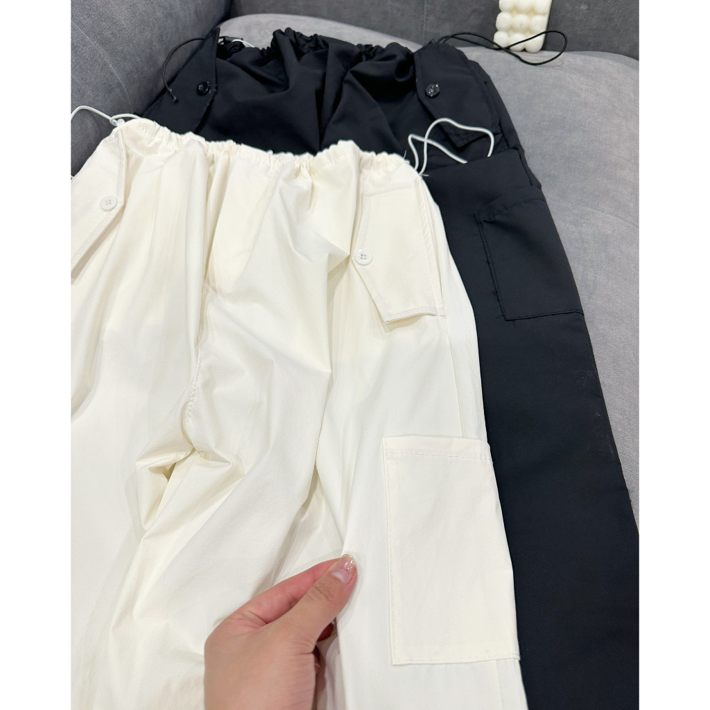 Quần Túi Hộp Nữ Dây Rút Eo Ống Rộng Chất Kaki .Quần Jogge Có Dây Rút Bo Gấu Bigsize 85kg MA20 | BigBuy360 - bigbuy360.vn