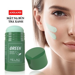 Mặt nạ đất sét bùn khoáng trà xanh Green ANHANH -  dưỡng ẩm, tẩy tế bào chết và làm sạch mặt nạ, se khít lỗ chân lông