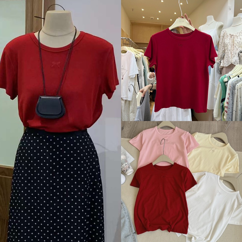 @LIANSTORE - Áo thun nơ chìm basic ( 1013)