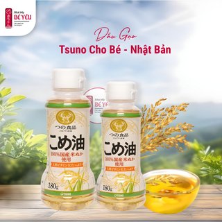Dầu gạo nhật bản tsuno nguyên chất 180g cho bé ăn dặm