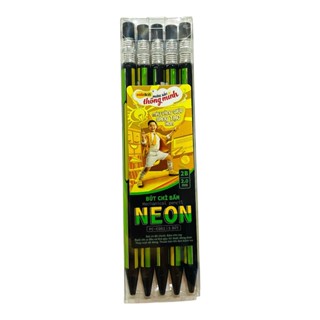   5 cây  hộp  Bút Chì Bấm 2B 2.0 mm Colokit Neon PC-C002 
