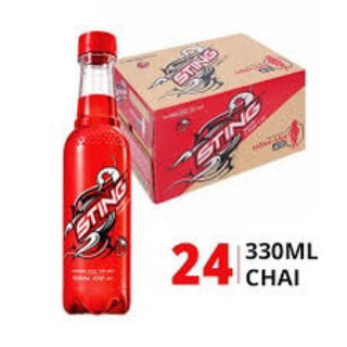 thùng 24 chai sting dâu mát lạnh