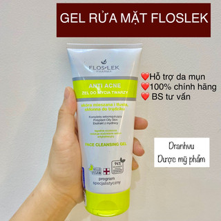 Gel rửa mặt giảm viêm, giảm mụn Floslek CHÍNH HÃNG