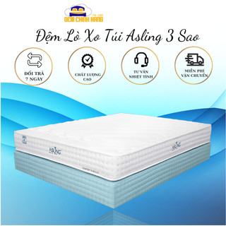 [ Tặng 2 Gối ] Đệm lò xo khách sạn( Lò xo túi độc lập Asling 3* Kim cương)