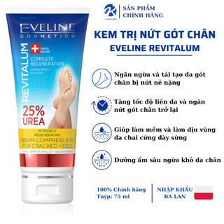 Kem ngăn ngừa nứt gót chân eveline revatilum giúp tẩy lớp sừng khô nứt nẻ làm mềm mịn da bàn chân