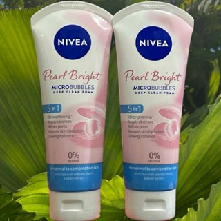 sữa rửa mặt Nivea pearl bright 5 in 1 100g sạch sâu và dưỡng sáng da gấp 10 lần