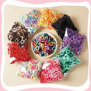 Túi 100 dây cột tóc mix màu cho bé gái