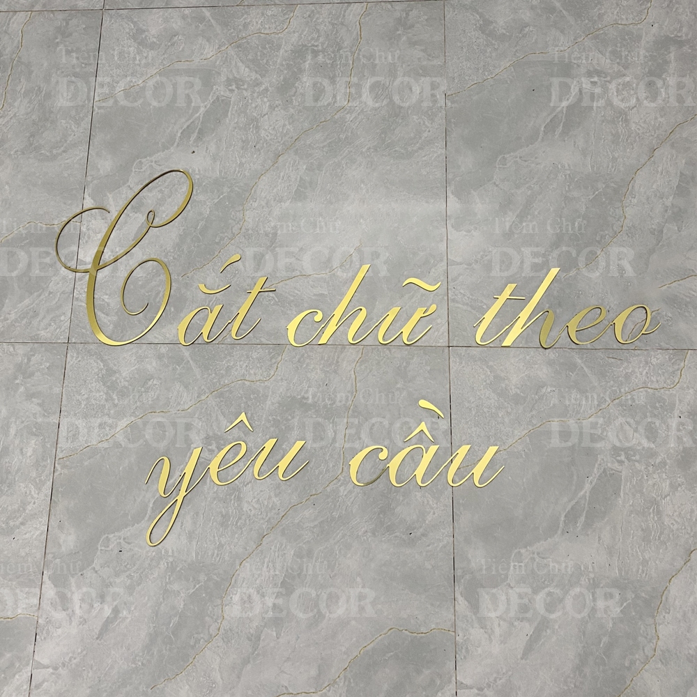 Thiết Kế Chữ Theo Yêu Cầu Chữ logo alu - trang trí dán tường -  Chữ Dán Tường, Dán Biển Quảng Cáo, Decor Phòng