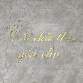Thiết Kế Chữ Theo Yêu Cầu Chữ logo alu - trang trí dán tường -  Chữ Dán Tường, Dán Biển Quảng Cáo, Decor Phòng
