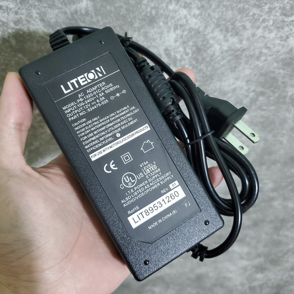 Củ sạc LiteON, FSP bộ đổi nguồn dc 12v-6a giá rẻ công suất cao dùng cho mini pc, màn hình, webcam, m