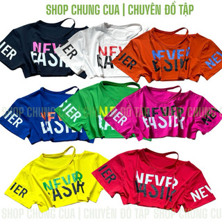 Áo tập nữ, áo tanktop cộc tay chất thun mềm co giãn, áo tập aerobic, zumba, dân vũ nhiều màu lựa chọn
