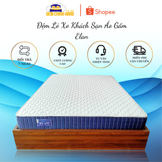 [ Tặng 2 Gối ] Đệm Lò Xo Khách Sạn Áo Gấm - Elan