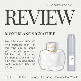 Nước hoa nữ Montblanc Signature thơm mùi em bé, vani sữa 10ml