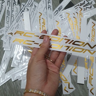  Tem lột tách nền 1 Cặp chữ dán phuộc 2 màu Crom mạ vàng RC - EDITION ép seal định vị dễ dán 